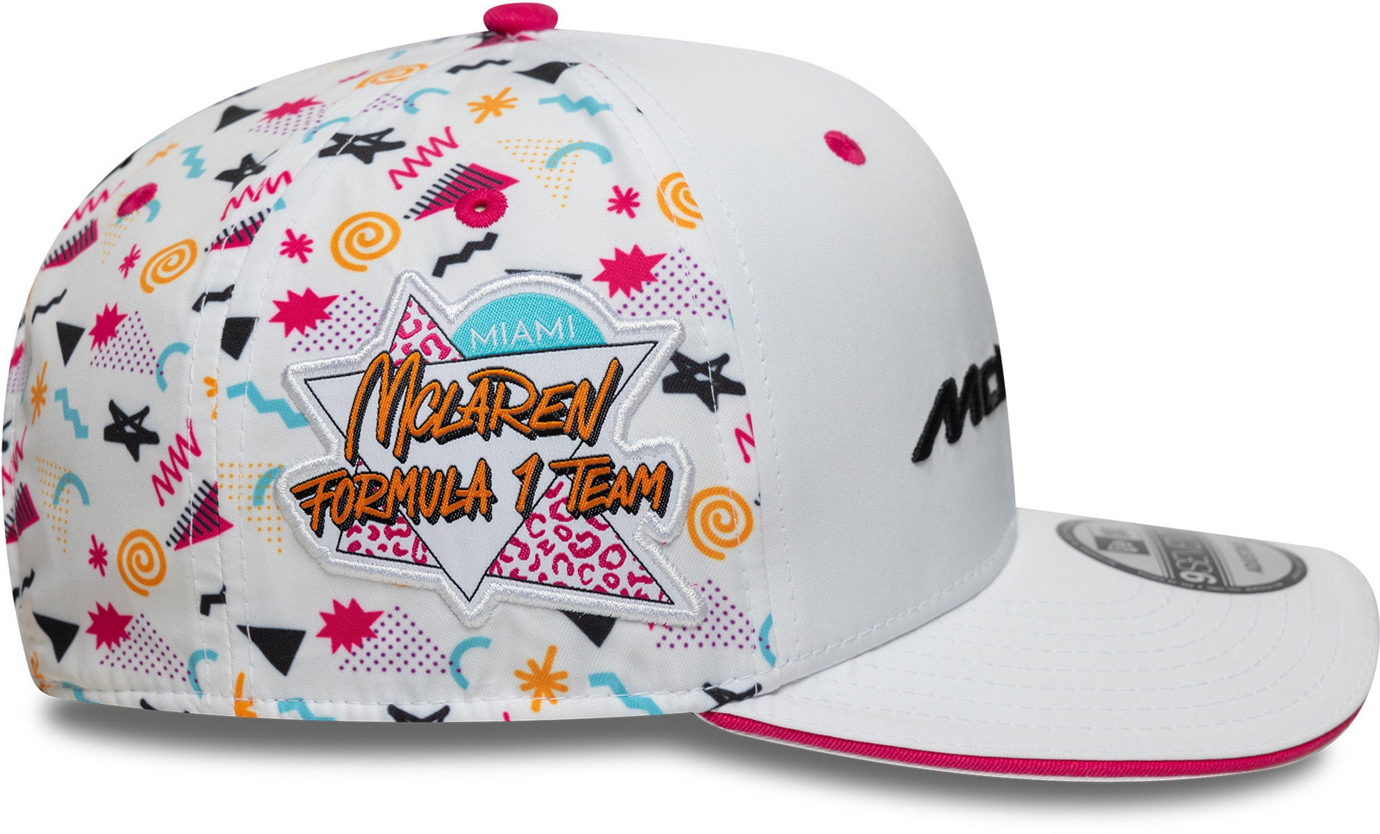 McLaren F1 New Era 9Seventy Miami GP Stretch Snapback Cap - Official Formula 1 Racing Hat for Men & Women - Perfect for Race Day, Car Shows & Sports Fans