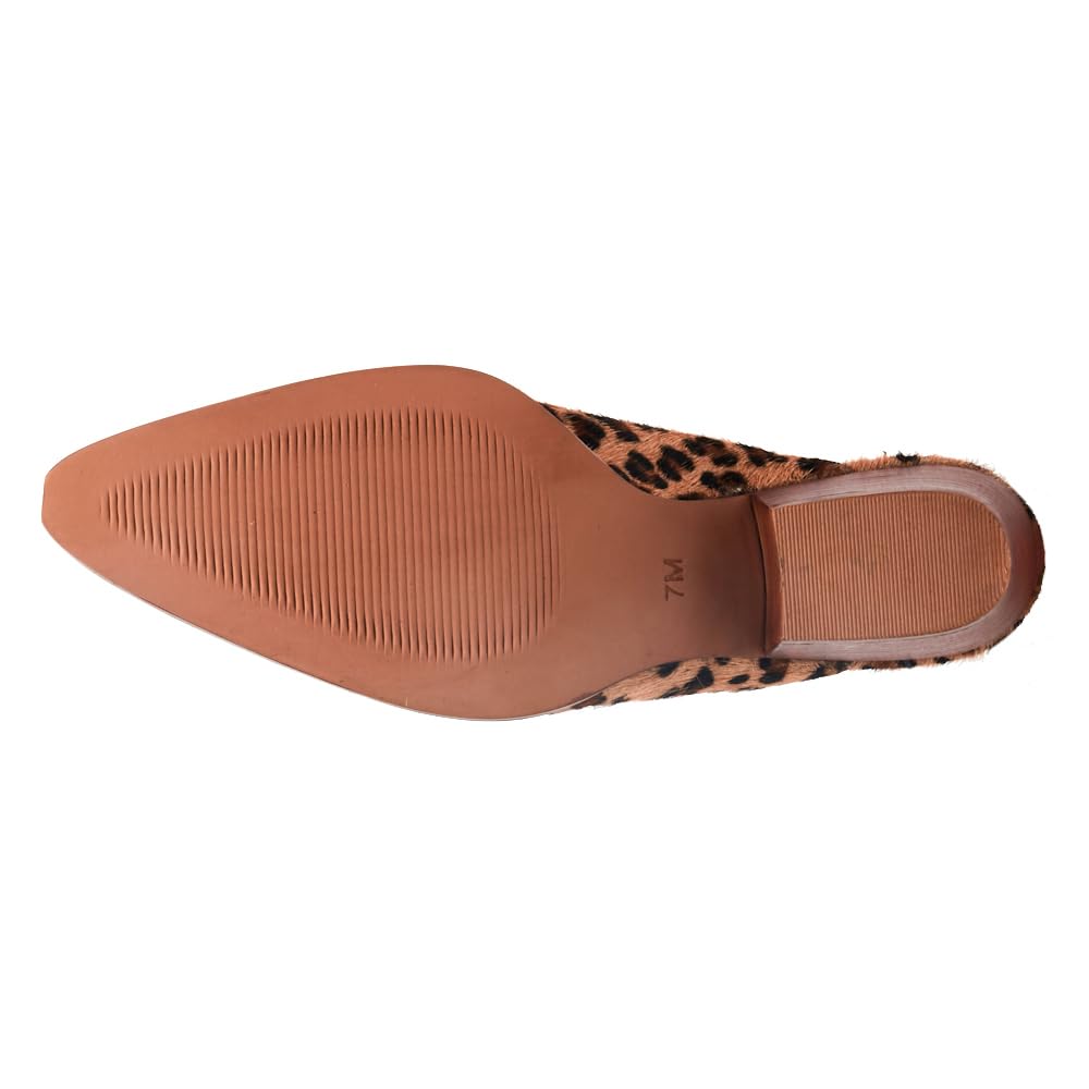 Coconuts by Matisse Women's Camelot Leopard Print Slip-On Mules - Brown Mid Heel 2-3