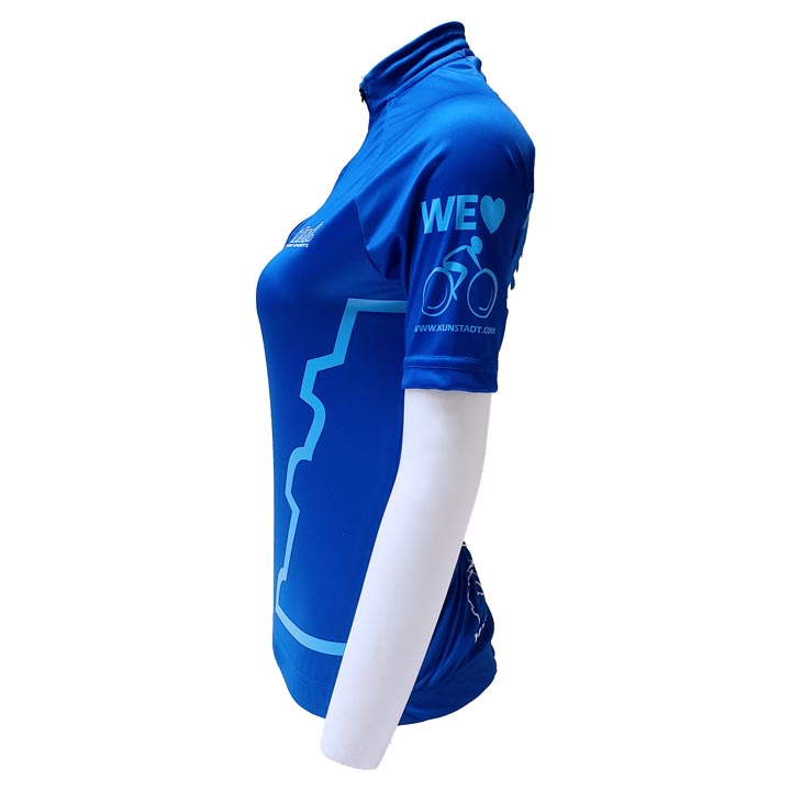 Kunstadt 2021 Men's/Women's Blue Cycling Jersey - Breathable & Moisture-Wicking Bike Shirt for Road & Mountain Biking | Perfect for Cycling, Training & Outdoor Sports