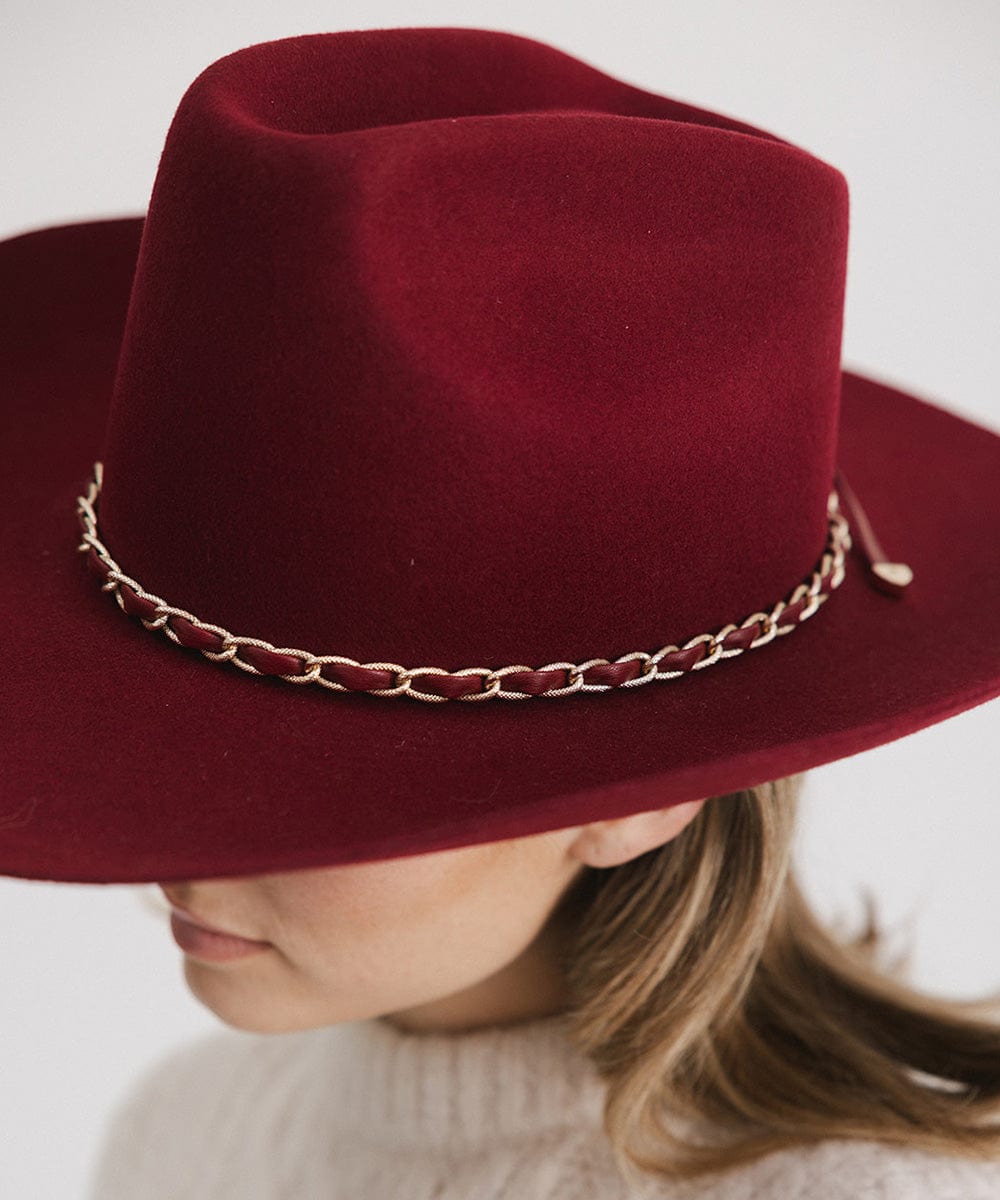 Limited Edition Lane Burgundy Cowboy Hat for Women & Men - Western Style Fashion Accessory for Rodeo, Country Music Festivals & Outdoor Adventures