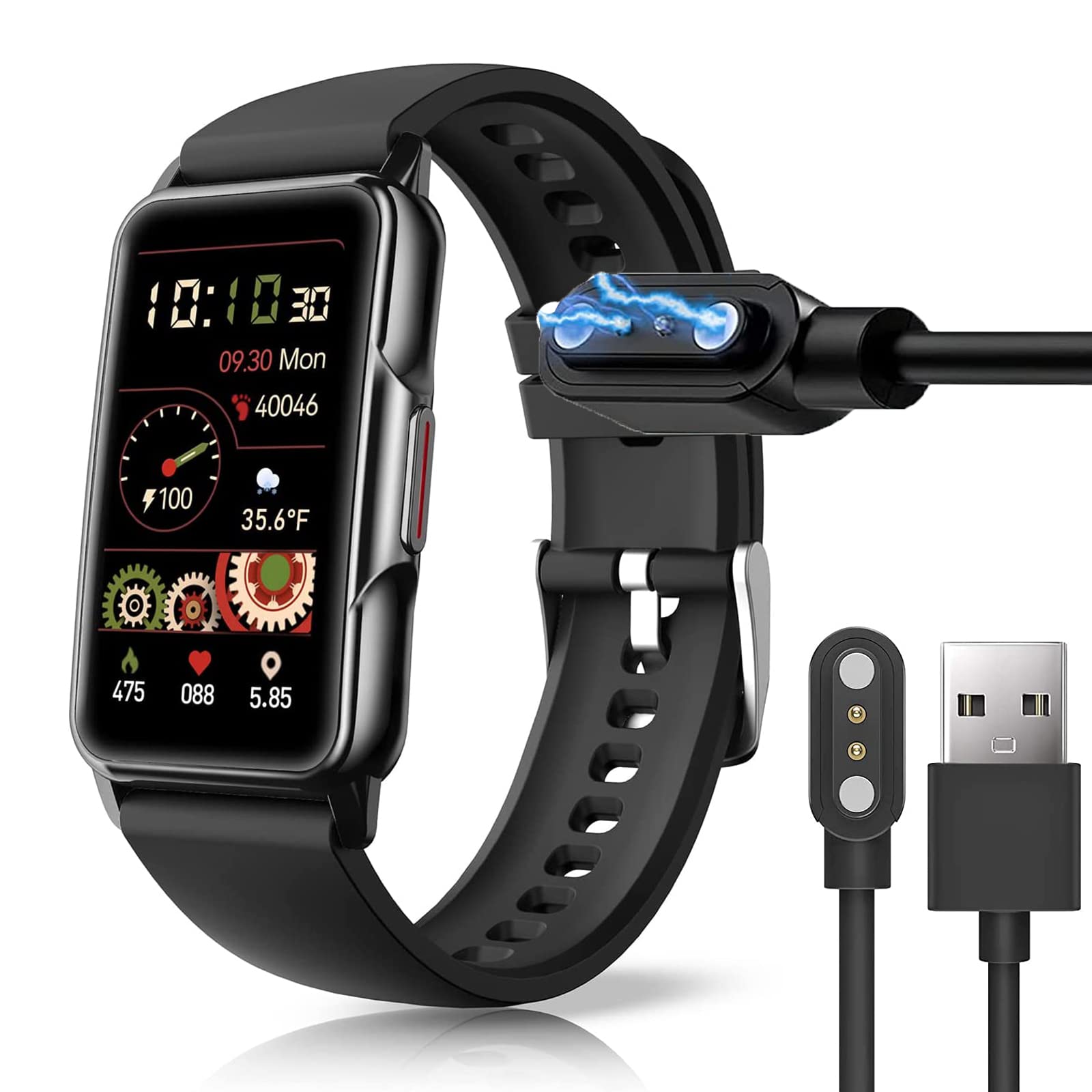 **Mindrose H80 Smart Watch Charger (2 Pack) - Magnetic Replacement Charger Compatible with 1.47