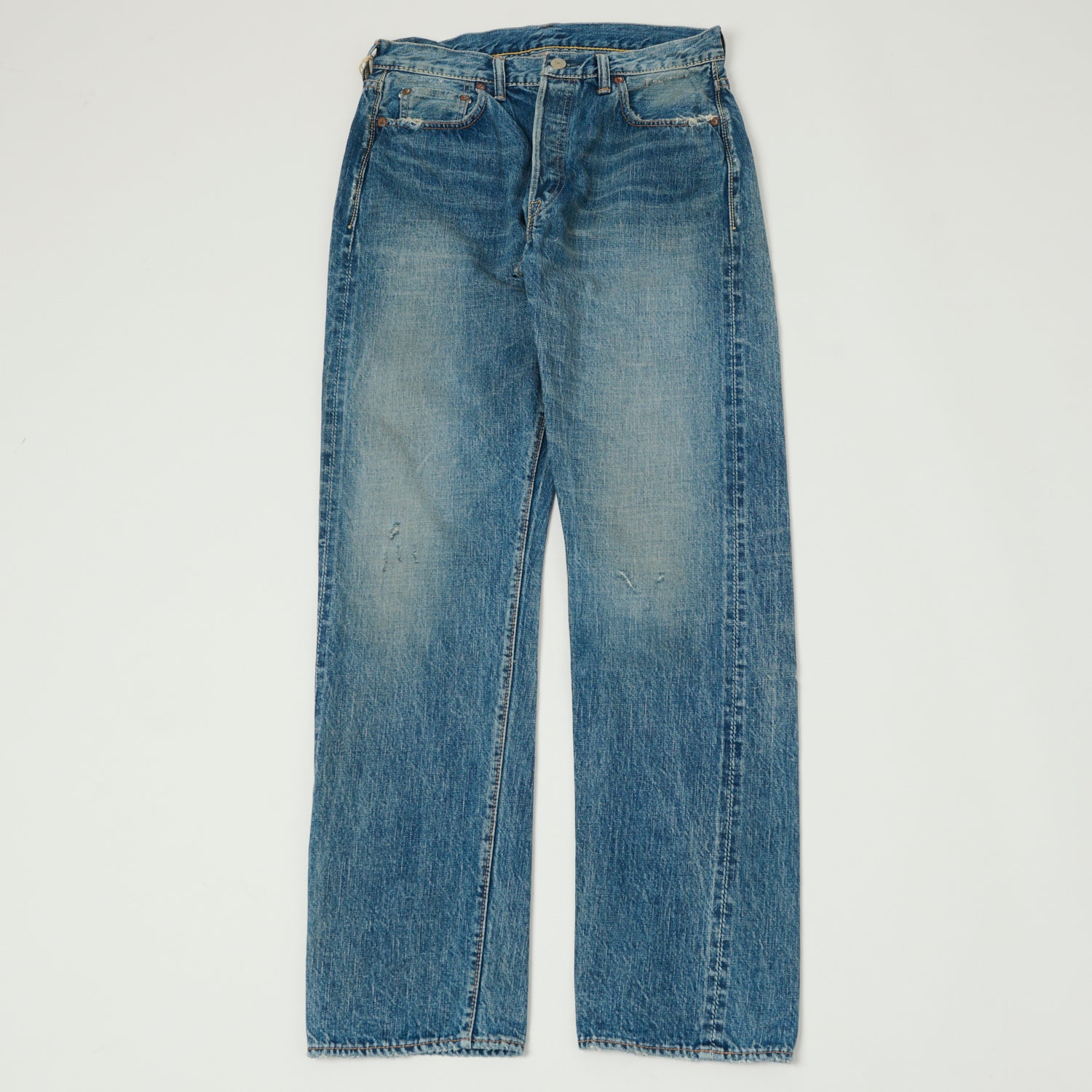 Full Count 1341 1103W 13.7oz 'Clean Straight' Jean - Premium Raw Denim Jeans for Men | Classic Straight Leg Fit | Dartford Wash | Perfect for Casual Wear & Everyday Outfits