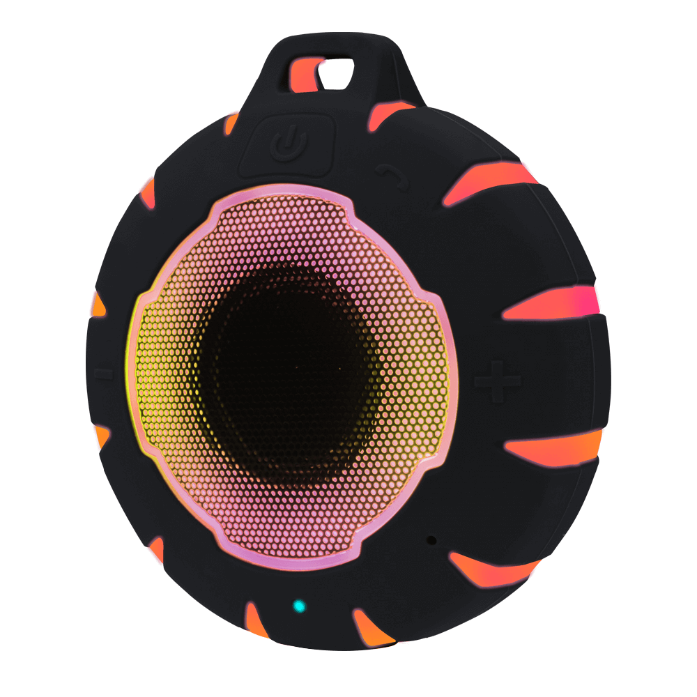 B18L Waterproof RGB Wireless Bluetooth Speaker - Portable Outdoor Party Speaker with LED Lights, 20H Playtime, IPX7 Rating - Perfect for Pool Parties, Camping & Beach Adventures
