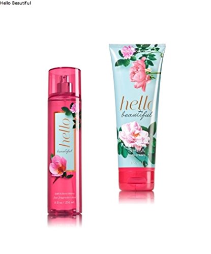 Bath & Body Works Signature Collection Hello Beautiful Gift Set - Fine Fragrance Mist & Ultra Shea Body Cream for Women | Perfect Birthday Gift, Anniversary Present & Self-Care Luxury