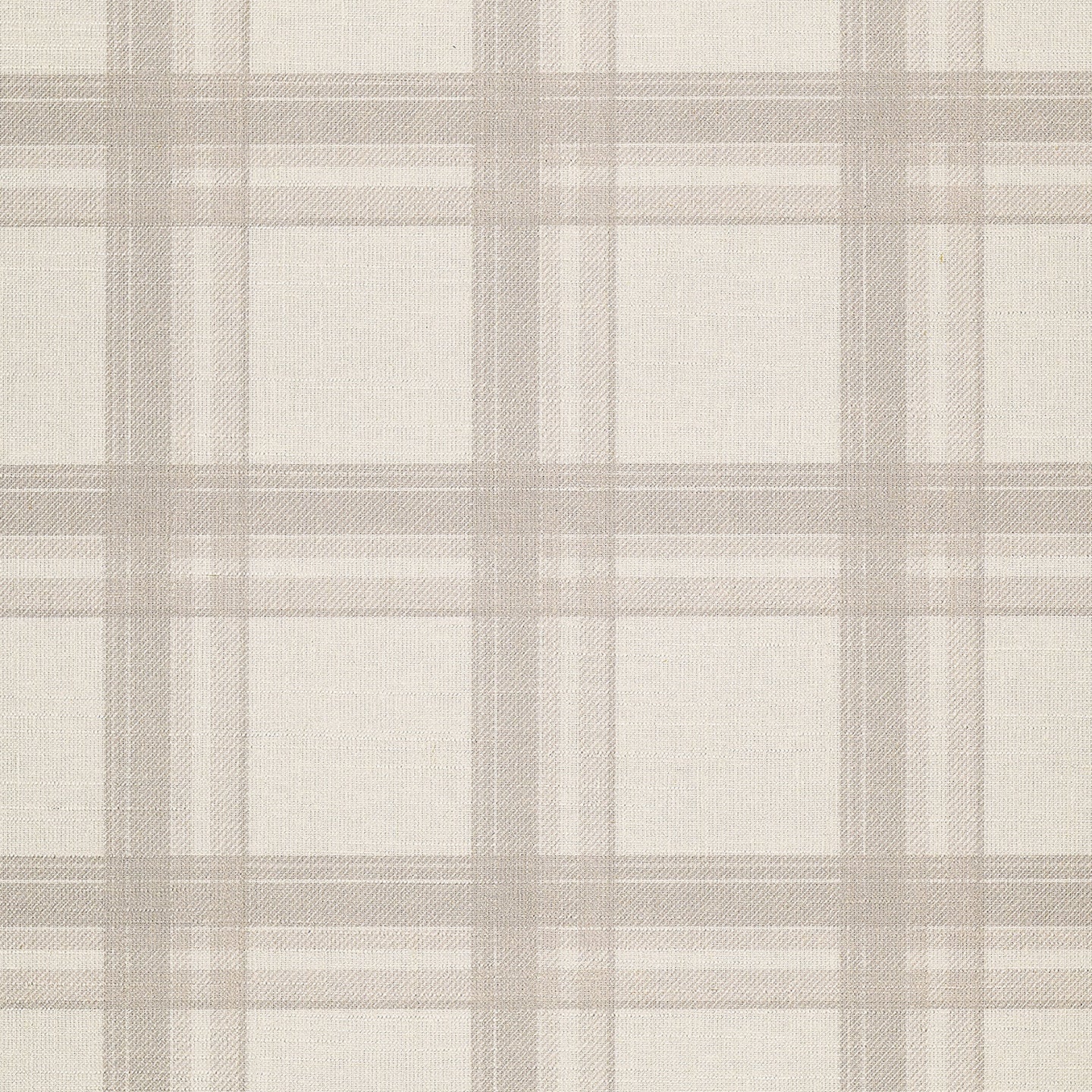 Phillip Jeffries Prairie Plaid Tan on White Wallpaper - Premium Peel & Stick Wallpaper for Living Room, Bedroom, and Home Decor