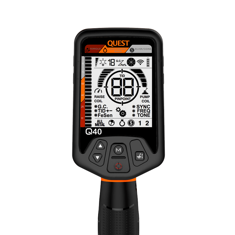 Quest Q40 Metal Detector with 11x9