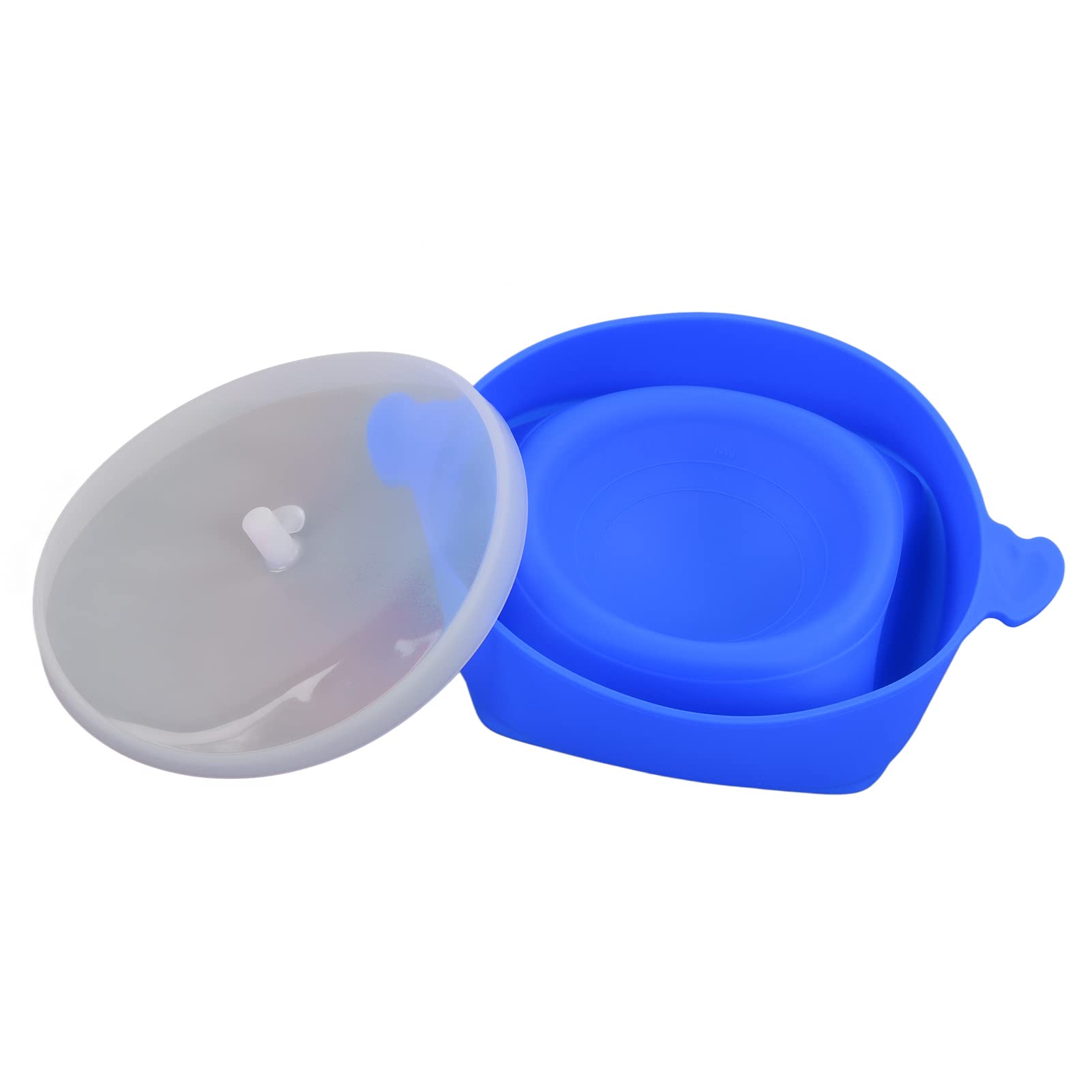 Microwave Popcorn Bowl - Eco-Friendly, Dishwasher Safe & Heat Resistant Foldable Popcorn Popper for Movie Nights & Family Gatherings - Dark Blue