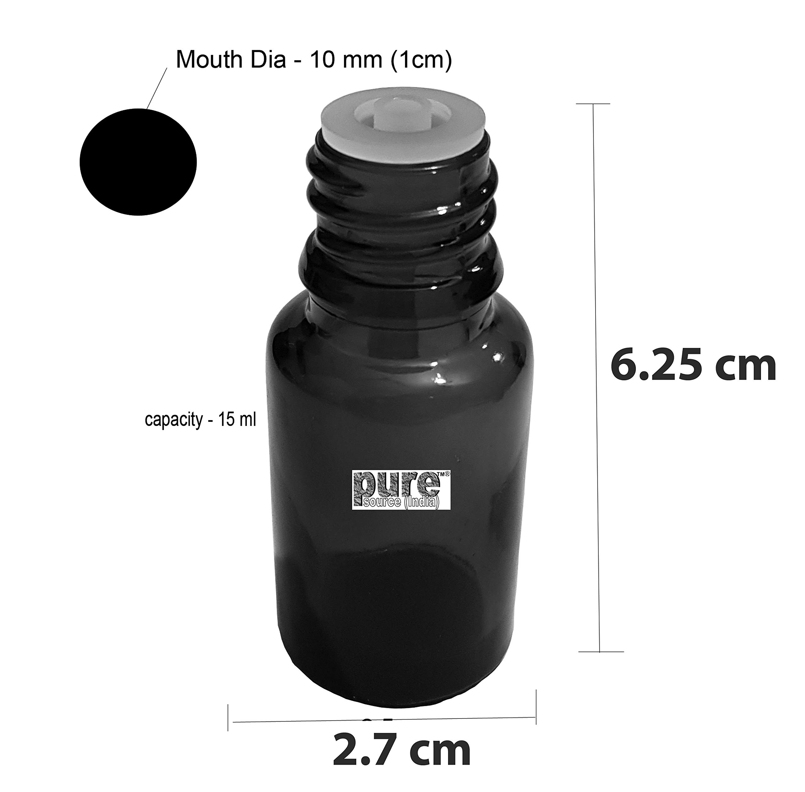 15ml Amber Glass Bottles with Leak-Proof Euro Dropper & Cap (12-Pack) - Essential Oil Storage, Medicine Dropper Bottles, DIY Liquid Containers - Perfect for Aromatherapy, Herbal Extracts & Travel-Sized Toiletries
