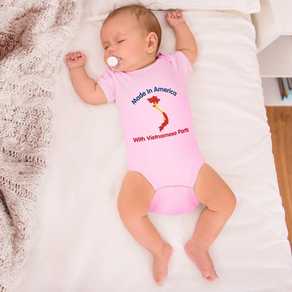 Custom Baby Bodysuit - 100% Made in USA with Premium Vietnamese Materials - Soft Cotton Infant Onesies for Boys & Girls - Perfect for Newborn Photoshoots, Baby Showers & Everyday Wear
