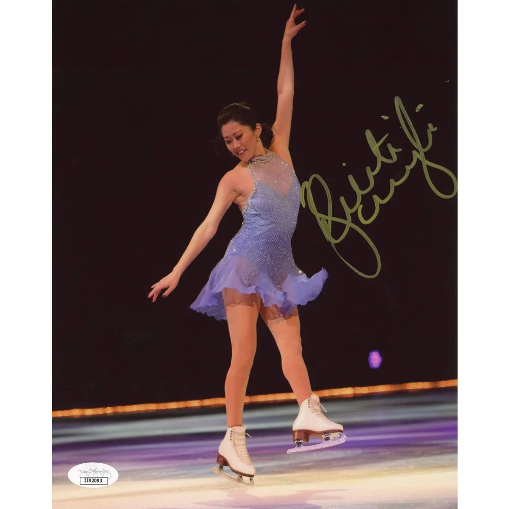 Kristi Yamaguchi Autographed 8x10 Figure Skating Photo - Hand Signed with JSA COA - Olympic Gold Medalist - Perfect for Collectors, Fans & Sports Memorabilia Displays