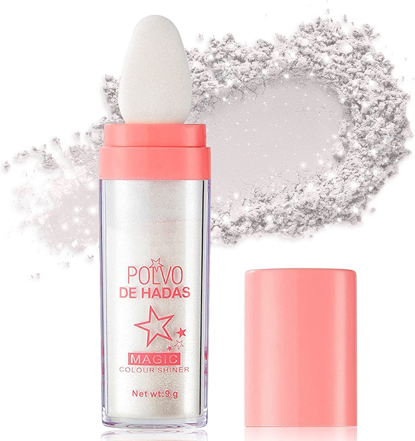 **Shimmer Body Glitter Powder & Highlighter Stick – Illuminating Makeup for Face & Hair – 02# White – Perfect for Parties, Festivals & Photo Shoots**