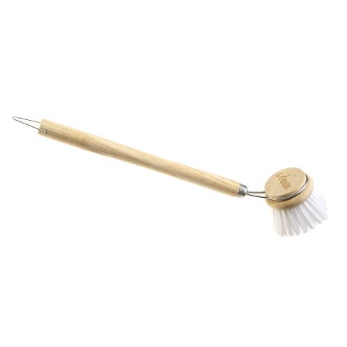 Lodge Cast Iron Scrubber - Heavy Duty Rust-Free Cleaning Brush for Cast Iron Pans, Skillets & Cookware - Perfect for Kitchen, Camping & Outdoor Cooking