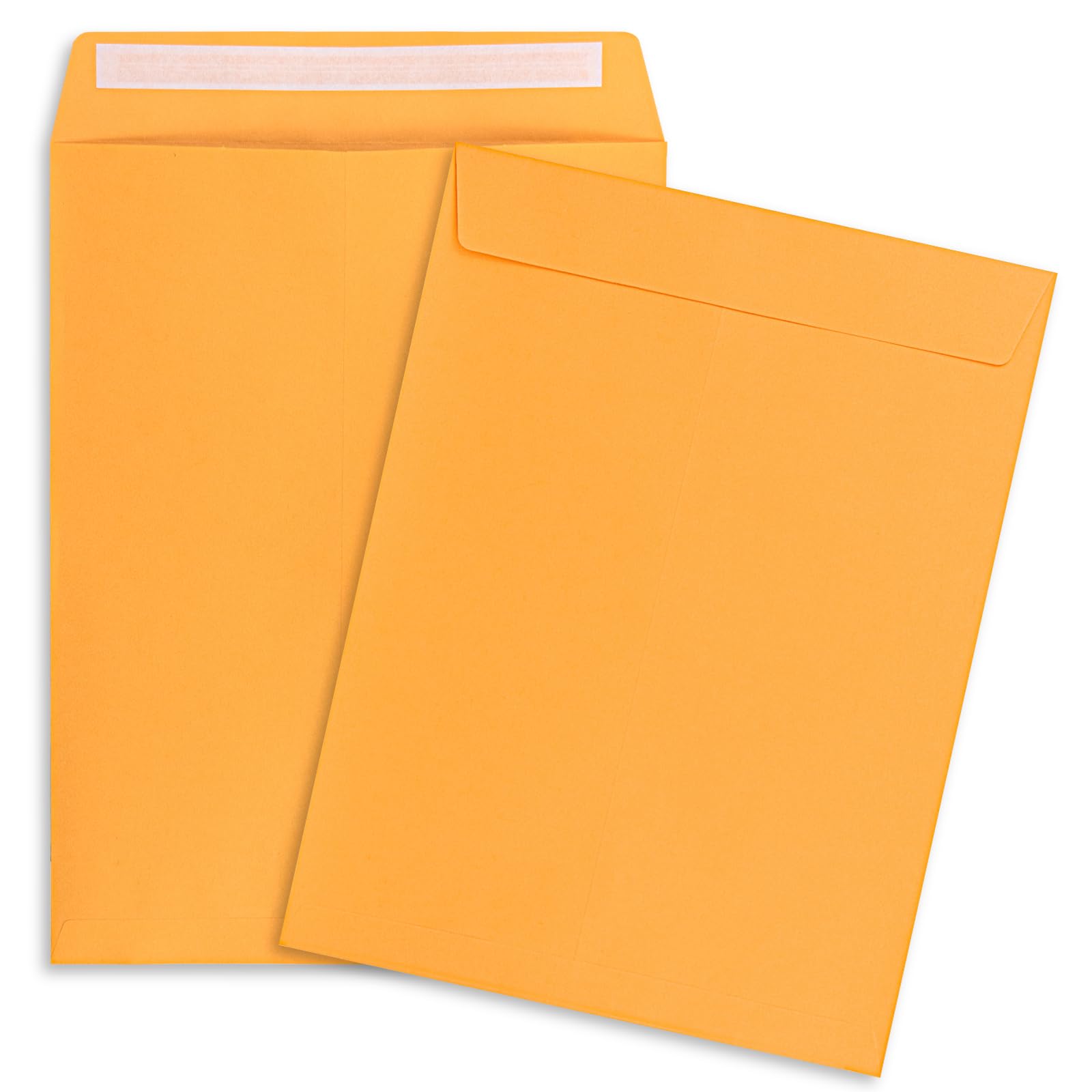 50 Pack 9x12 Self Seal Manila Envelopes - Mailing & Catalog Envelopes for Photos, Cards, Documents - Perfect for Office, School & Business Correspondence