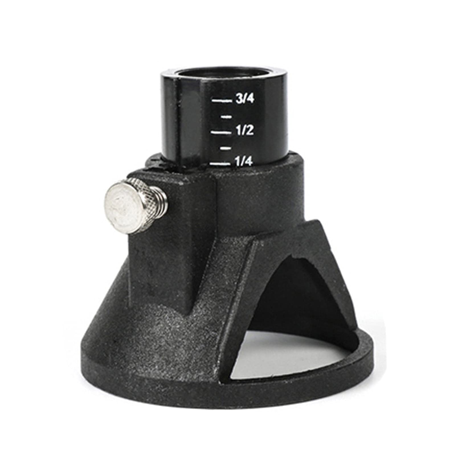 Easy to Install Black Horn Cover Drill Locator for Electric Grinder - Mini Bell Mouth Drill Guide for Milling Cutters | Perfect for Metalworking, Woodworking & DIY Projects