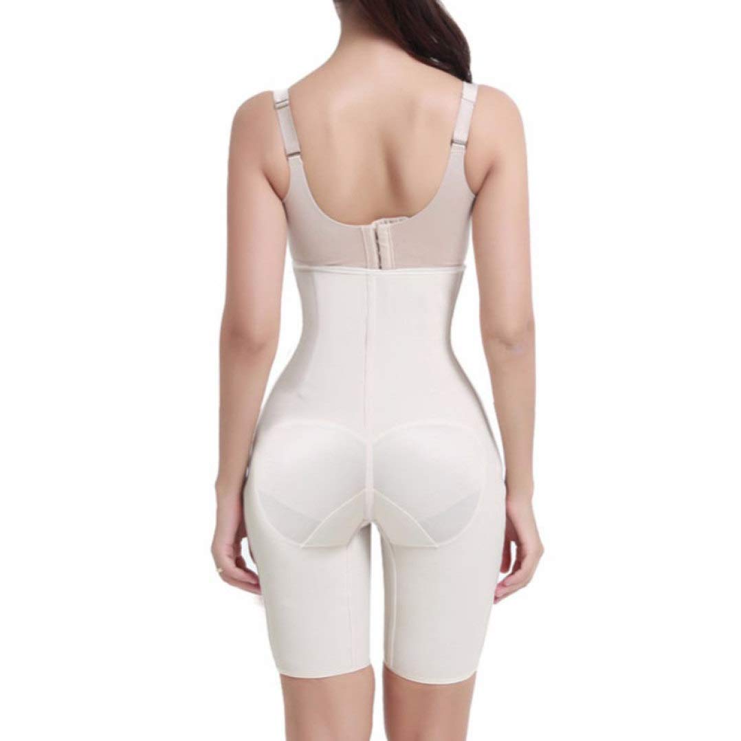LUCACO Women's High Waist Cincher Control Shorts - Body Shaper with Adjustable Hook & Thigh Slimmer in Beige | Tummy Control Shapewear for Everyday Wear, Special Occasions & Postpartum Recovery