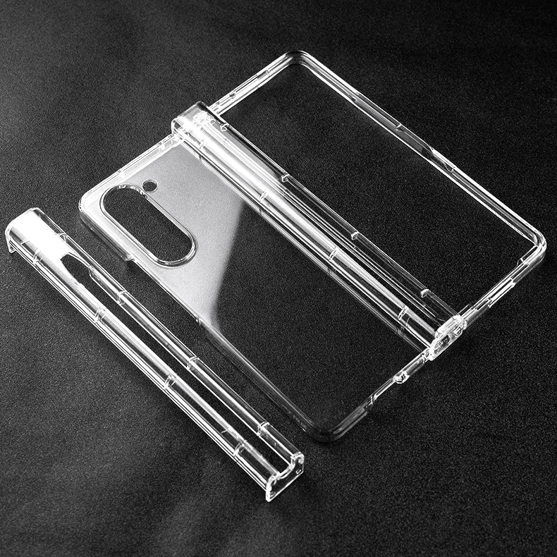 Clear Transparent Case for Samsung Galaxy Z Fold 6 | Slim Protective Cover | Scratch-Resistant | Perfect for Work, Travel & Everyday Use