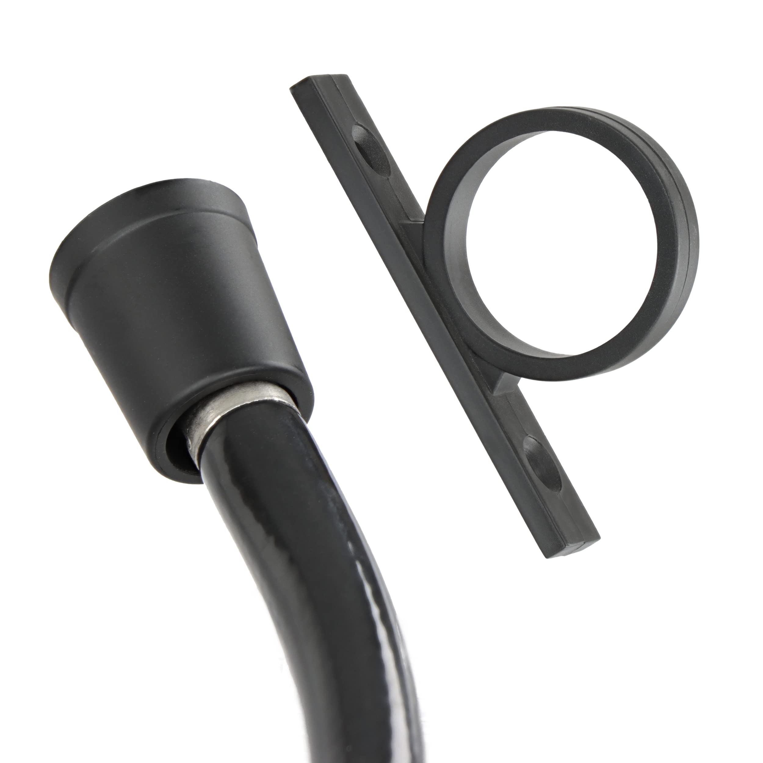 Empire RV Shower Hose - 60in Black Vinyl Flexible for Camping & Travel