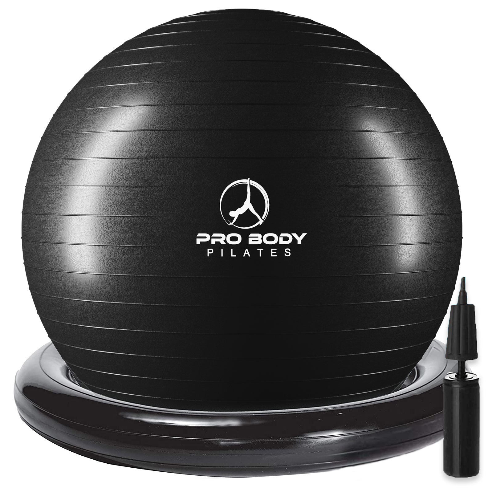 Best Exercise Ball Chair with Stable Base & Resistance Bands - Ergonomic Office & Home Workout Seat for Yoga, Fitness, and Posture Correction
