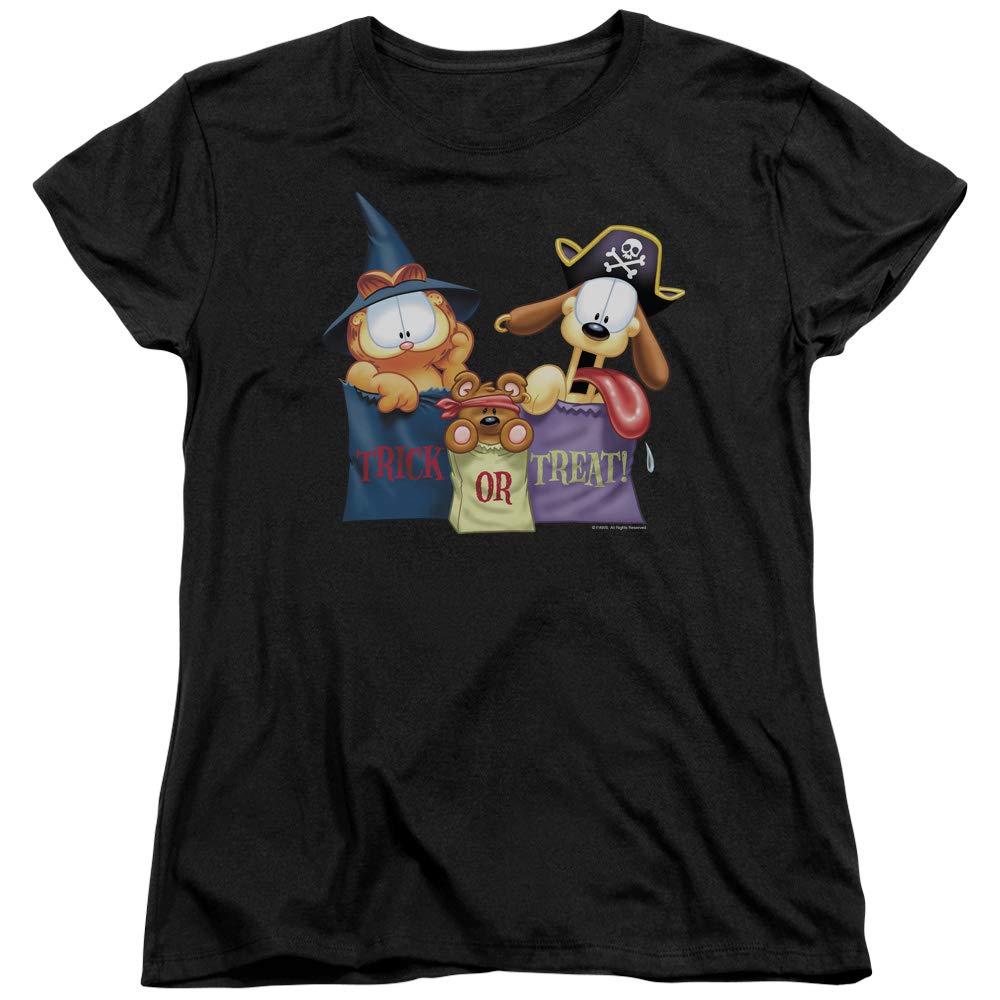 Trevco Garfield Grab Bags Women's T-Shirt - Funny Cartoon Graphic Tee for Casual Wear & Gift Giving