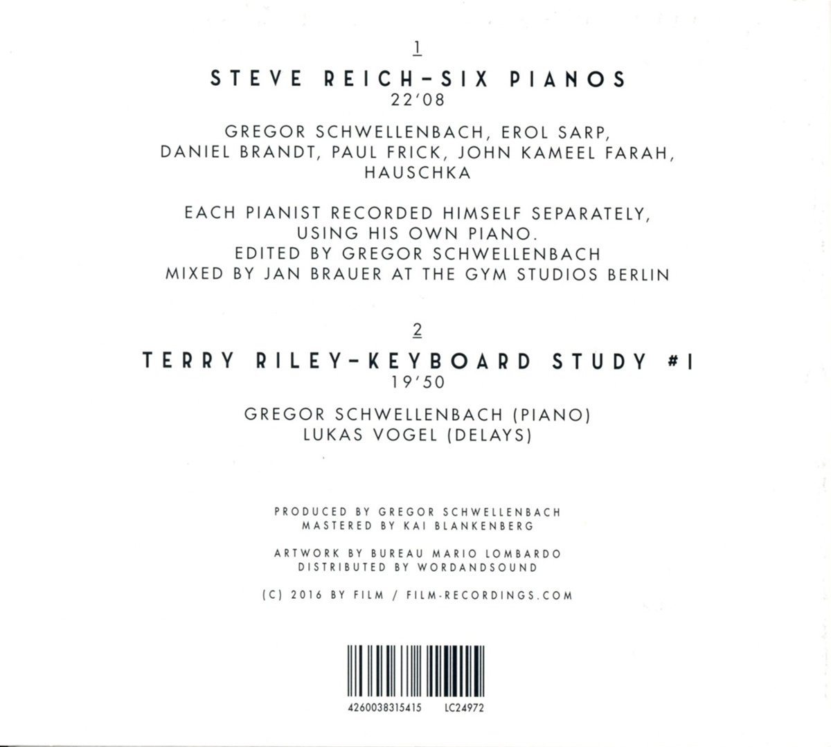 Six Pianos Keyboard Study #1 for Music Practice & Performance
