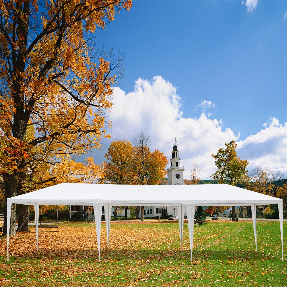 Onlyou 10'x30' Party Wedding Tent Canopy Gazebo with 5 Removable Sides - Waterproof Outdoor Event Shelter for Backyard, Garden, and Beach Celebrations