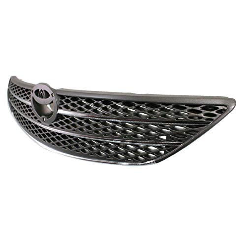 2002-2004 Toyota Camry LE/XLE Front Grille Assembly - Gray Argent Chrome Molding Replacement | Perfect for Car Restoration & Custom Upgrades