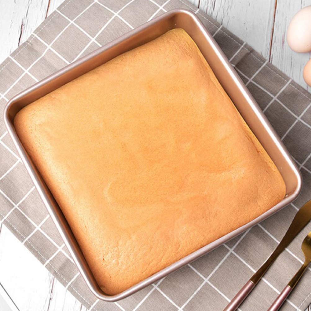DOITOOL 1-Piece Square Baking Pan - Non-Stick Bread & Cake Pan - Durable Kitchen Bakeware for Brownies, Cakes & Bread (9x9 Inch) - Perfect for Home Baking, Parties & Holiday Treats