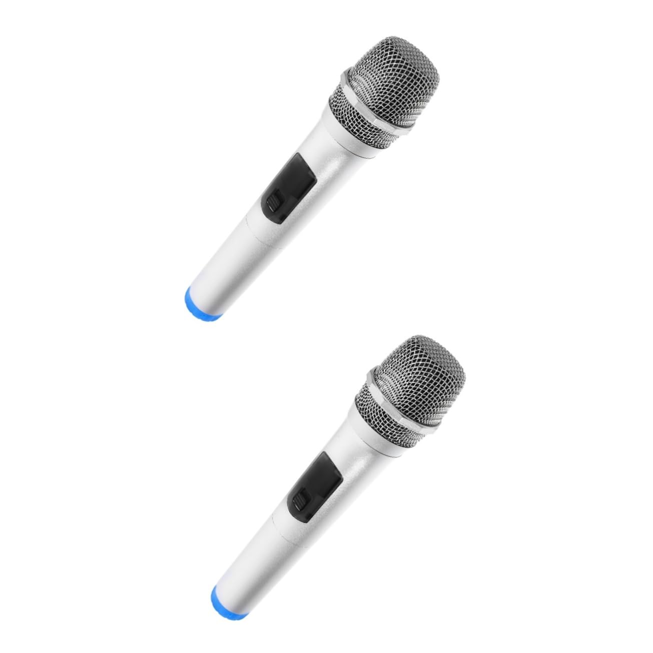 TOYANDONA 2 Pack Fake Microphone Toy for Kids - Lip Sync Microphone Accessories, Party Favors, Pretend Play, Karaoke Simulation - Perfect for Birthday Parties, Stage Performances & Singing Games