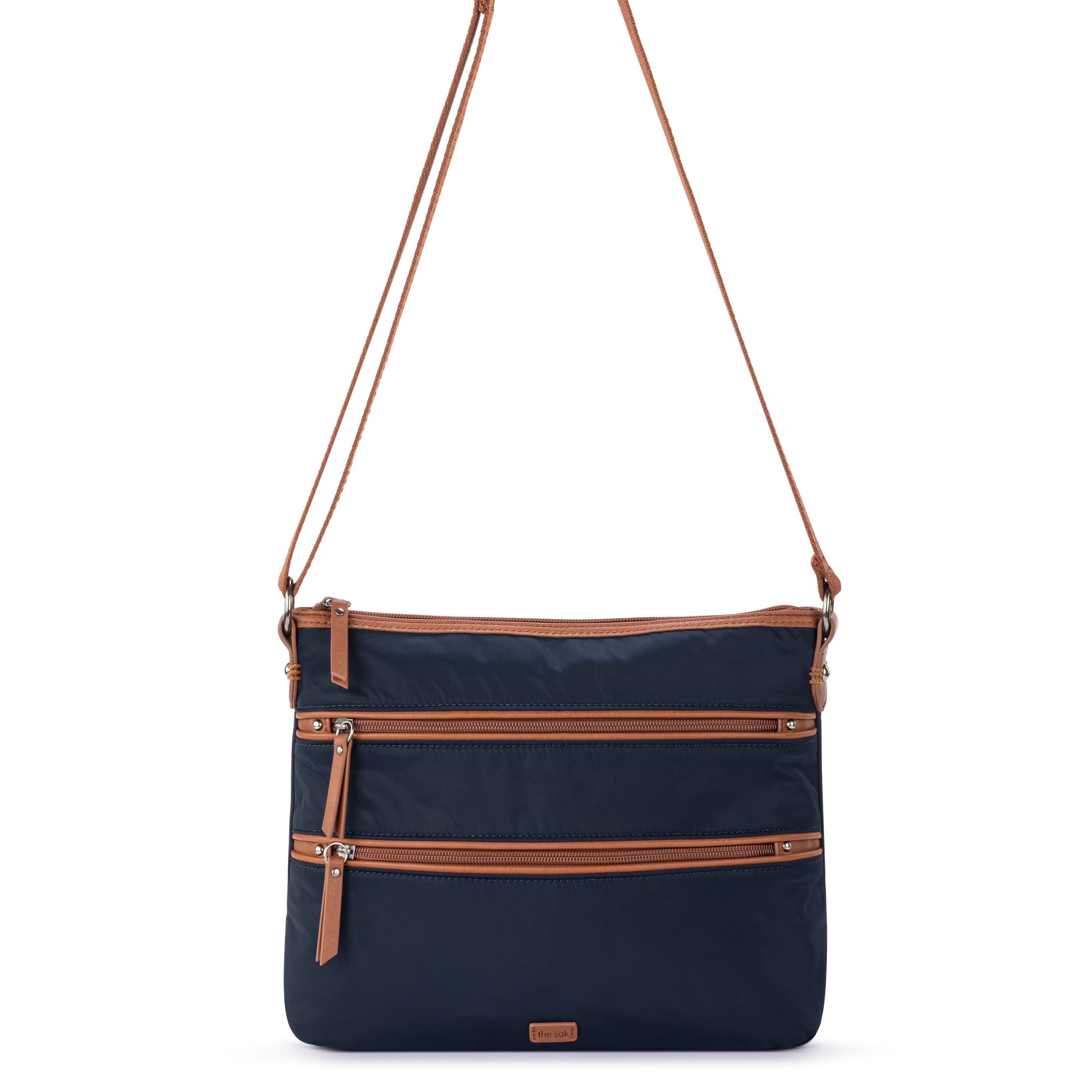 Esperato EcoTwill Crossbody Bag for Women - Navy Blue Vegan Leather Purse - Perfect for Travel, Work, and Everyday Use
