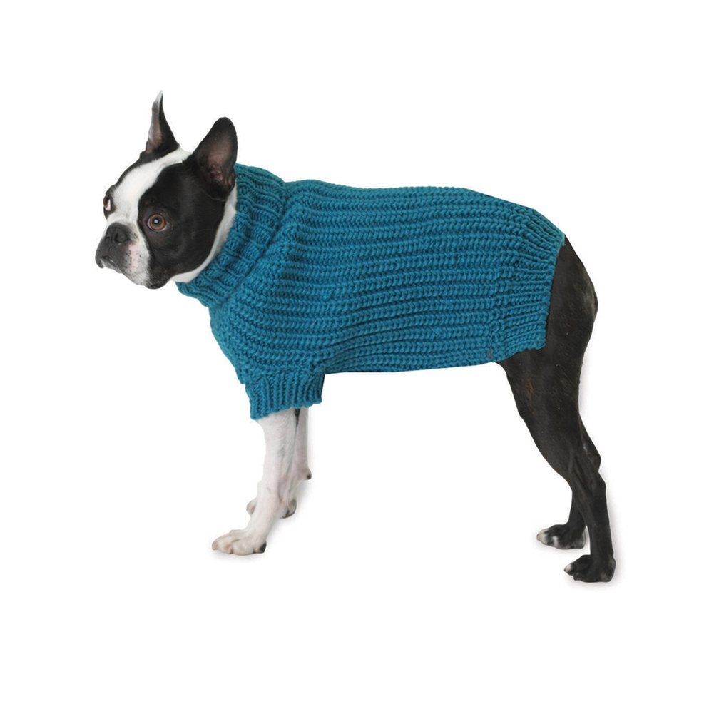 Morgan's Fisherman Blue Dog Sweater for Small Dogs - Cozy Knit Pullover for Cold Weather, Outdoor Adventures & Photo Shoots