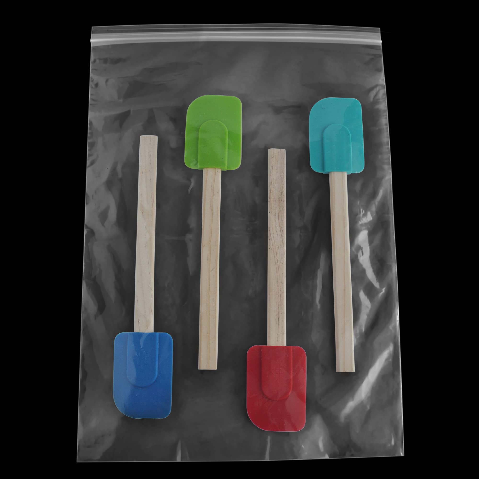Clear Zipper Bags 13x18 Inch - 4 Mil Thick Large Reclosable Poly Bags (500 Pack) - Perfect for Food Storage, Organizing & Shipping Supplies