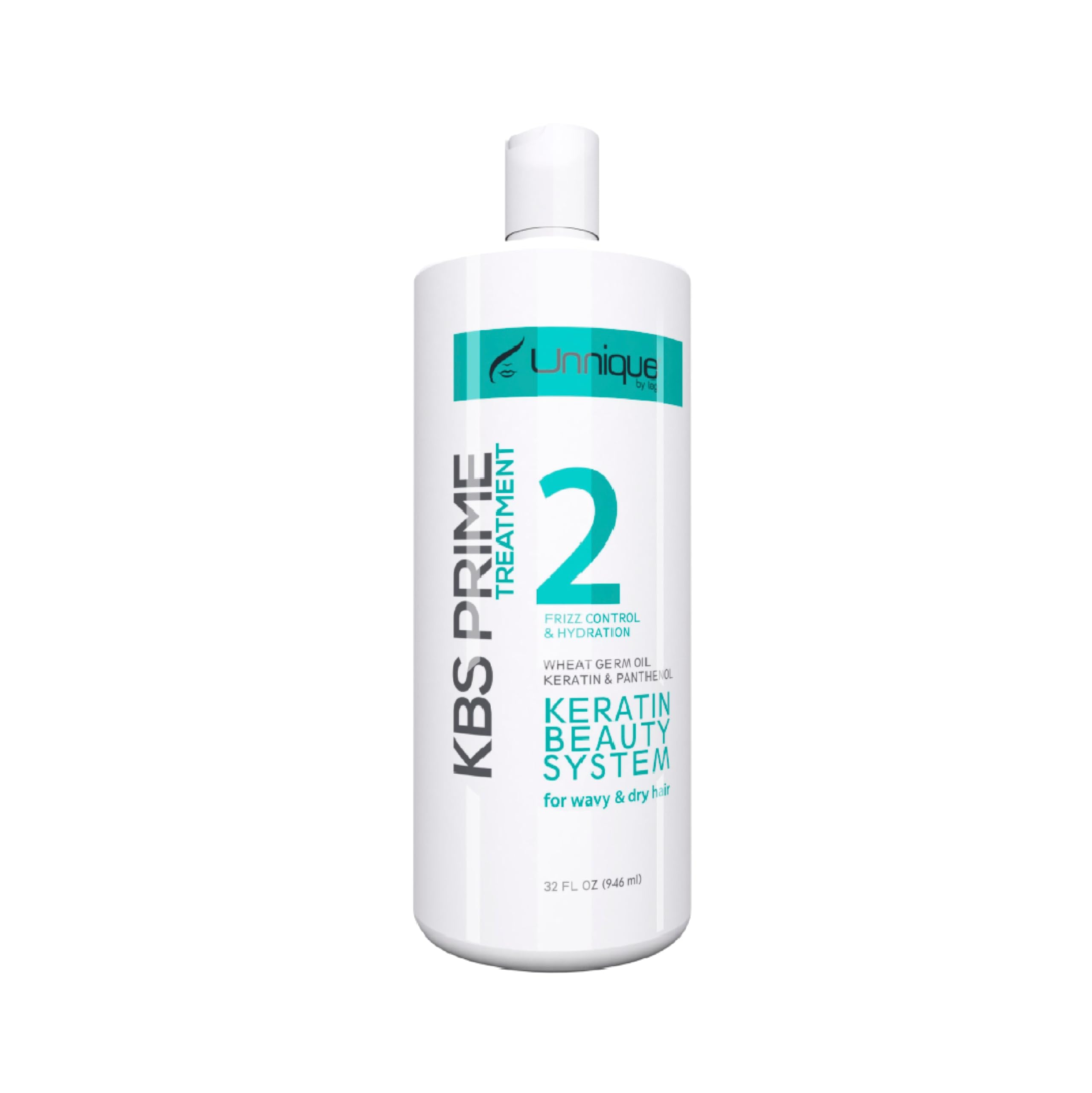 UNNIQUE KBS Prime Keratin Hair Treatment - 32 FL Oz Deep Conditioning for Smooth, Shiny & Frizz-Free Hair | Repair for Dry, Wavy & Damaged Hair | Salon-Quality At-Home Treatment for Hair Restoration & Hydration | Perfect for Daily Use & Special Occasions