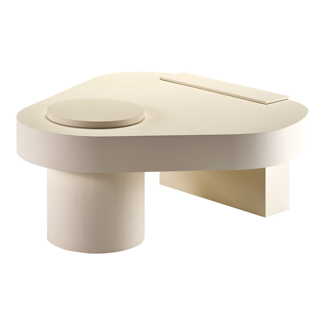 Modern Bold Coffee Table - Matte Lacquered Finish for Living Room, Lounge & Office - Stylish Center Table for Home Decor & Small Spaces