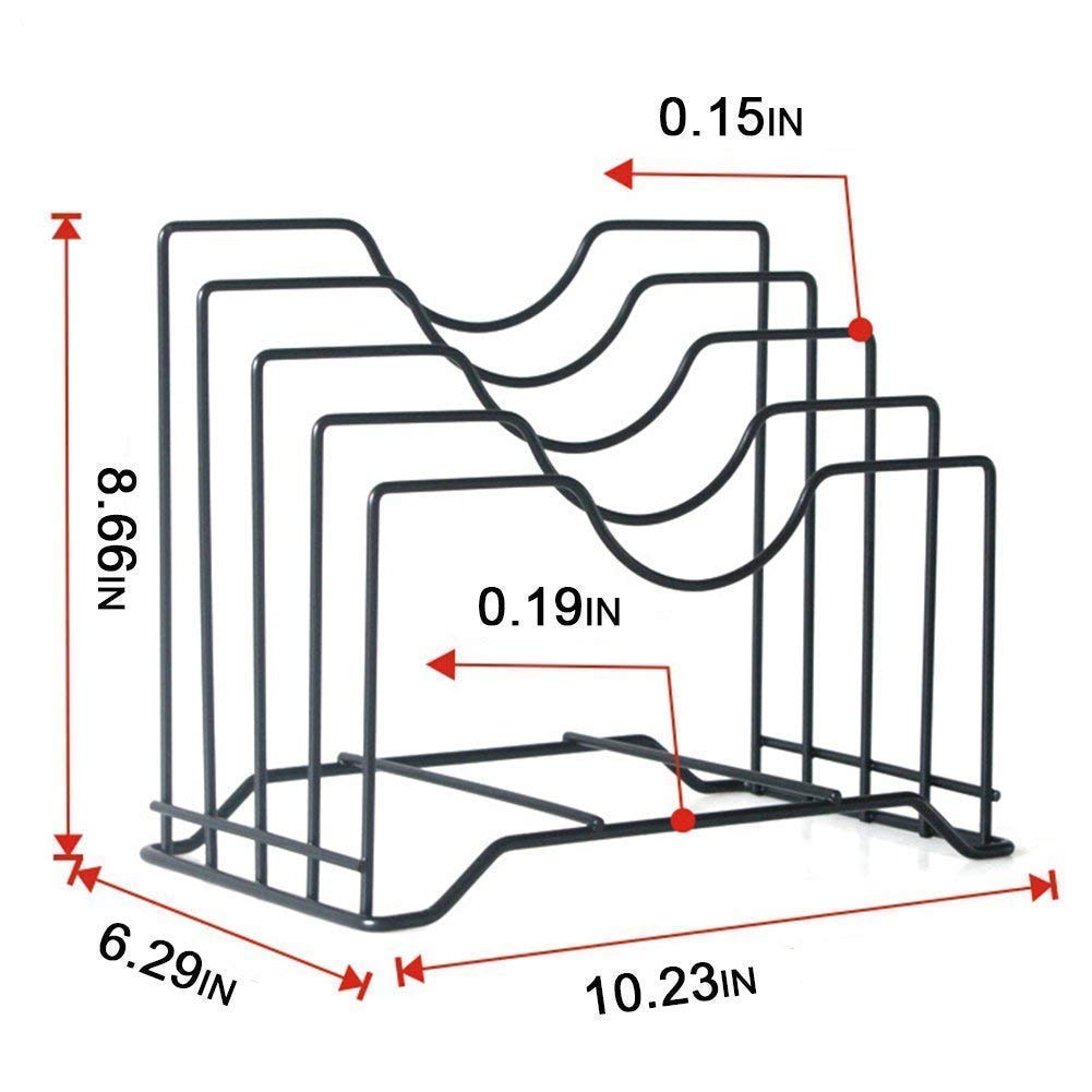 Compact 5-Tier Black Iron Dish Drying Rack with Utensil Holder & Drainboard - Space-Saving Kitchen Organizer (10x6.2x8.5 Inches) - Perfect for Small Kitchens, Apartments & Countertop Storage
