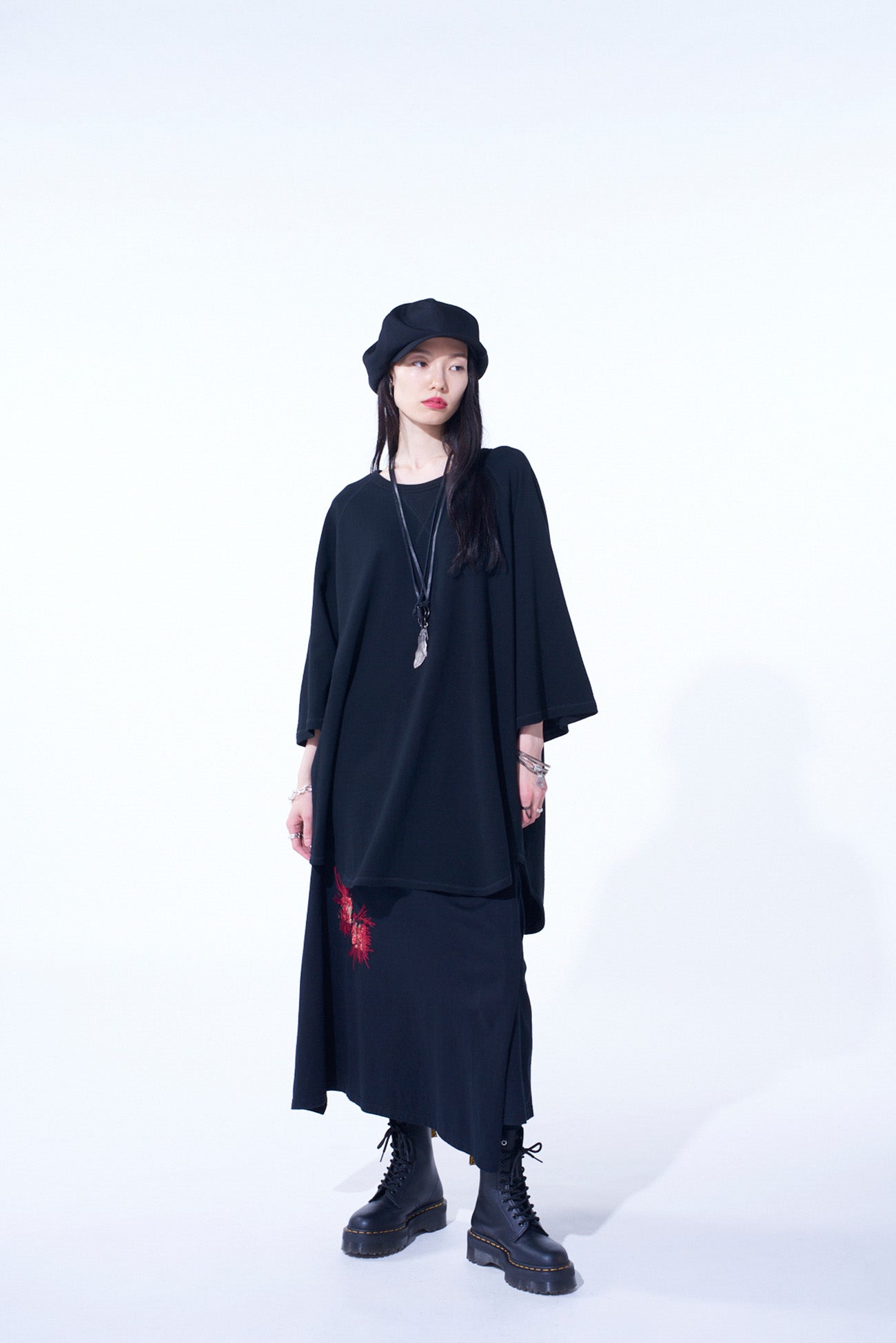 Classic Jersey Tyrolean Embroidery Wrap Skirt - Stylish & Comfortable Women's Fashion for Casual Outings & Festivals