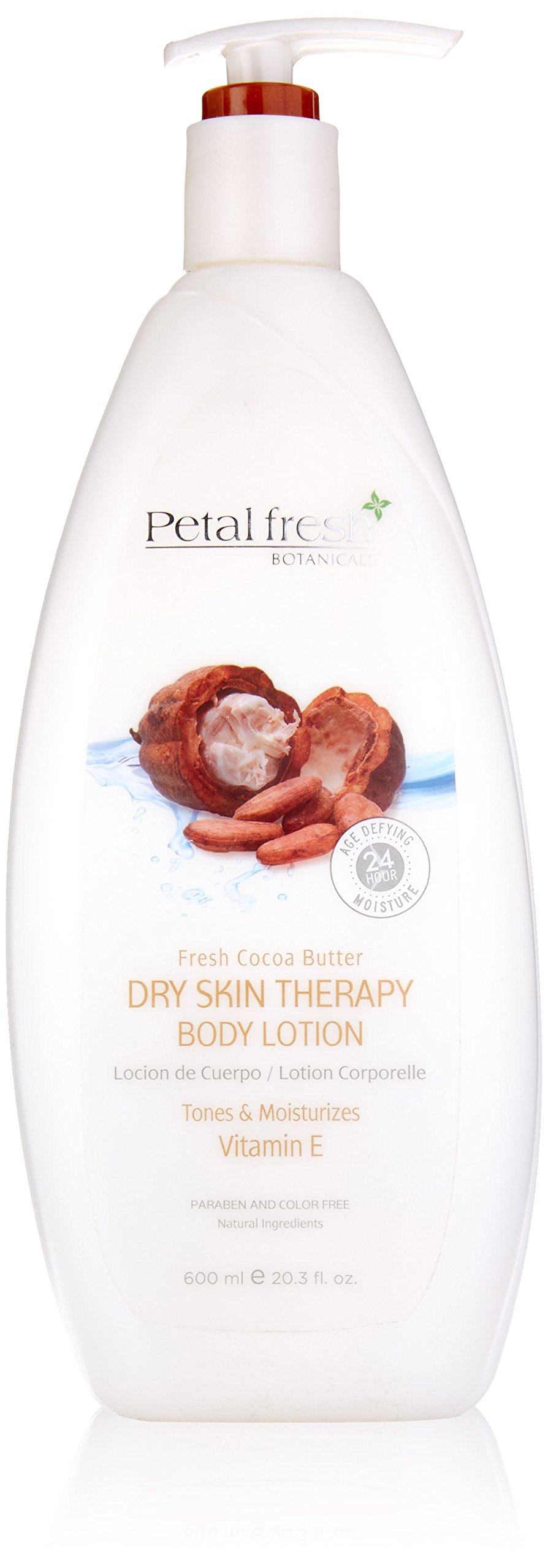 Petal Fresh Cocoa Butter Body Lotion - 23.2 oz Large Bottle for Dry Skin, Deep Moisturizing & Nourishing - Perfect for Daily Hydration, After Shower & Winter Care