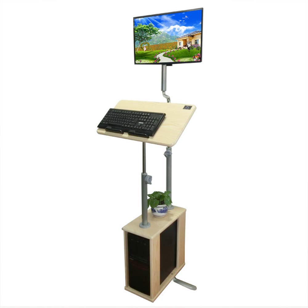 Adjustable Folding Laptop Stand with Mouse Pad - Portable Laptop Tray Table for Home & Office Use - Wooden Finish for Stylish Workspace - Perfect for Bed, Couch, or Desk Work