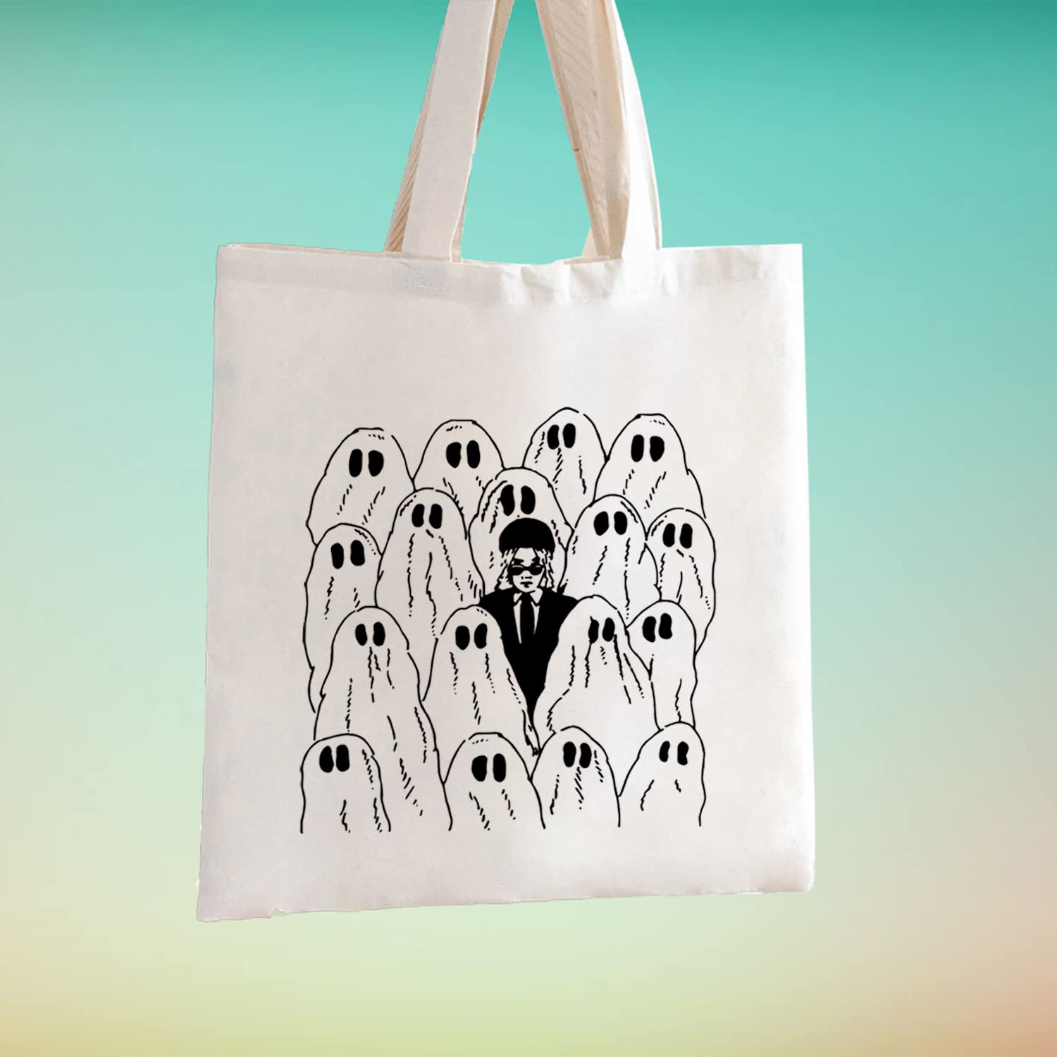 TSOTMO Phoebe Inspired Zipper Pouch Makeup Bag - Singer Merch Music Lover Gift for Fandom Girls (Beige) - Perfect for Cosmetics, Travel & Concert Essentials | Phoebe Ghost Tote