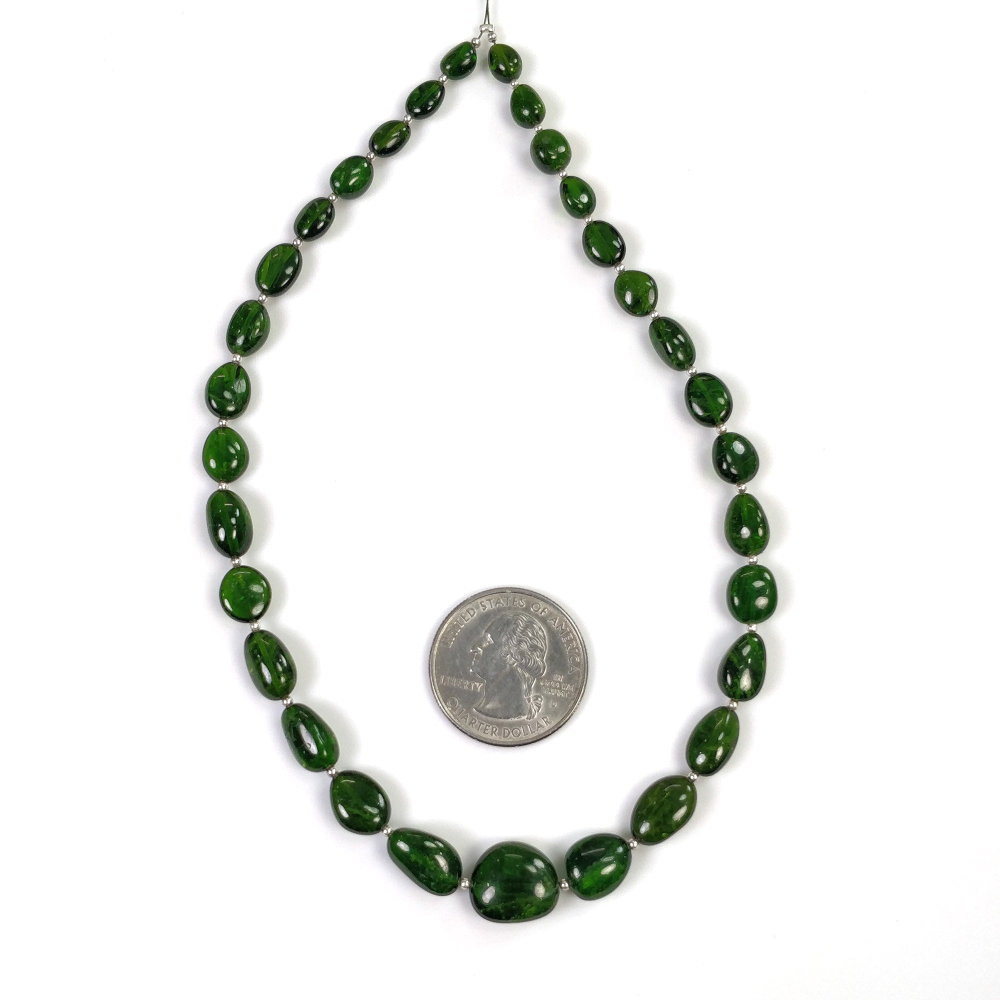 Natural Green Chrome Diopside Loose Beads - 85.80cts Genuine Gemstone Nuggets 6x5mm to 13x11mm for Jewelry Making (DIY Bracelets, Necklaces, Earrings) - Includes Video