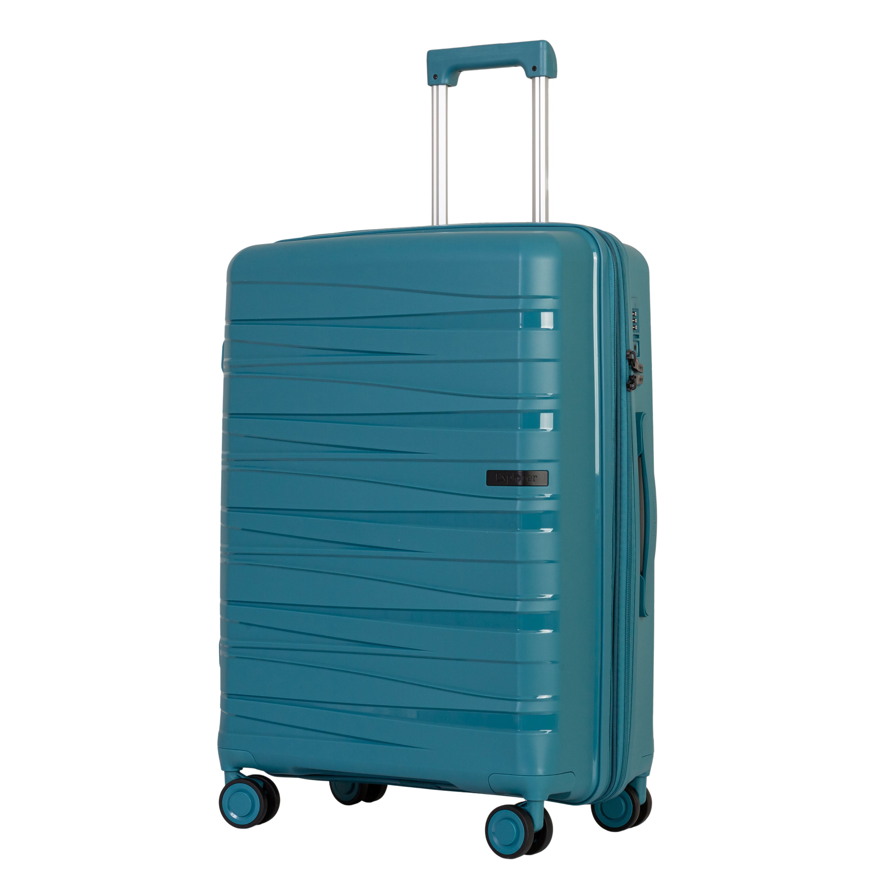 Explorer Breeze Anti-Theft Expandable Medium Luggage - Lightweight Carry-On Suitcase with TSA Lock for Travel & Business Trips