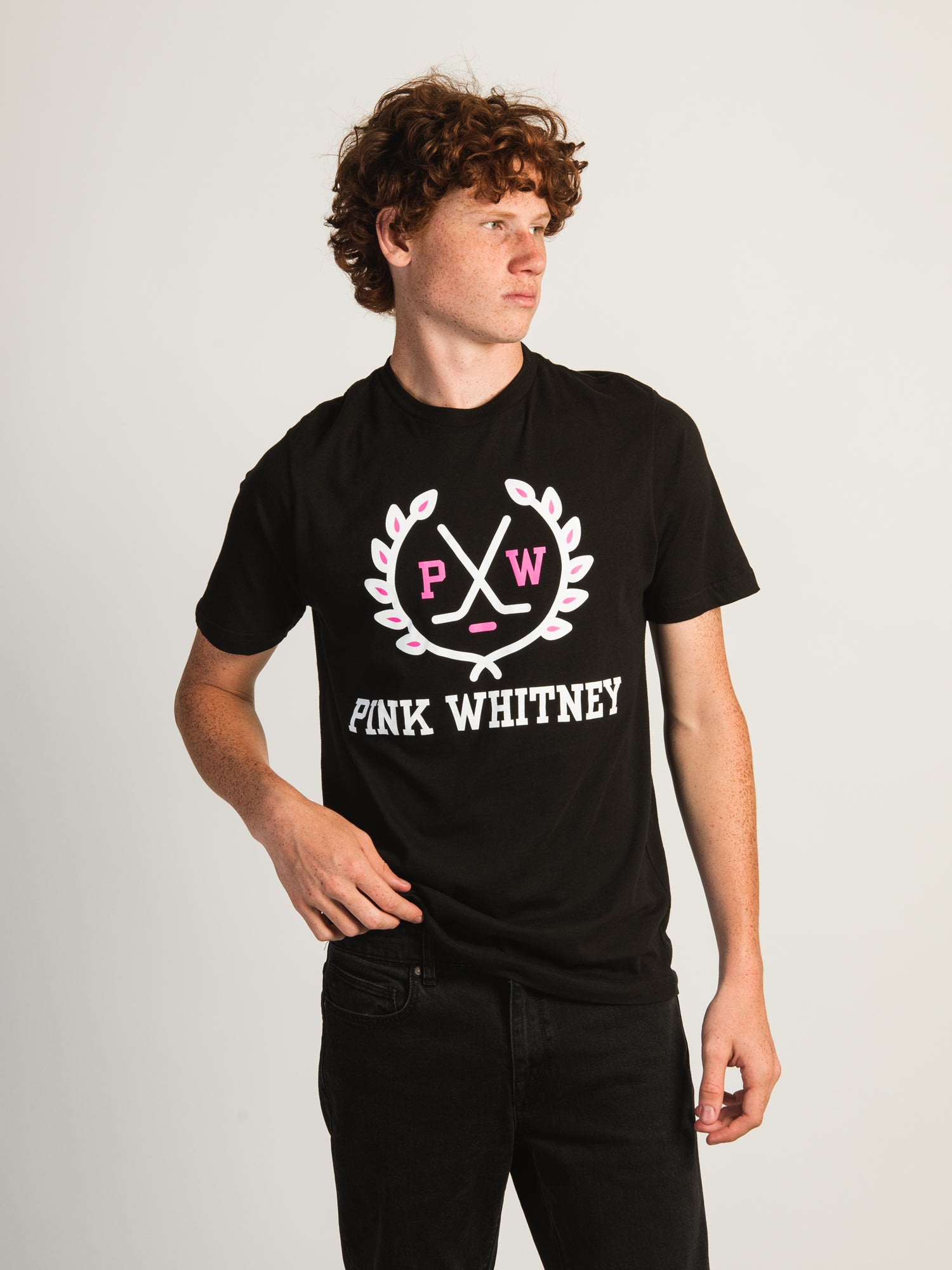 Barstool Sports Pink Whitney Leaves T-Shirt - Funny Graphic Tee for Men & Women - Perfect for Parties, Gifts & Casual Wear