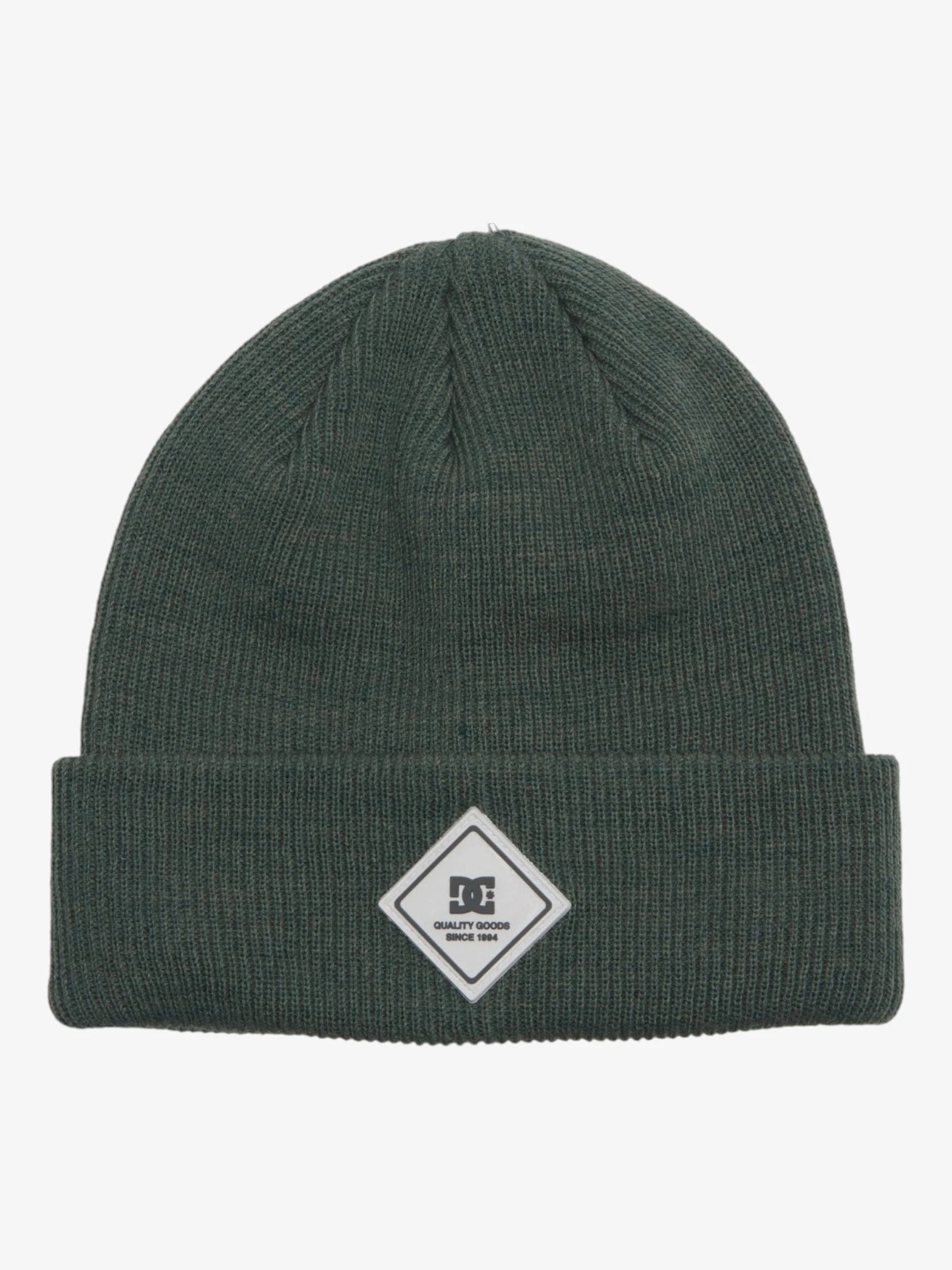 DC Label Green Beanie - Winter Snow Hat for Men & Women - Warm Knit Skull Cap for Skiing, Snowboarding & Outdoor Activities