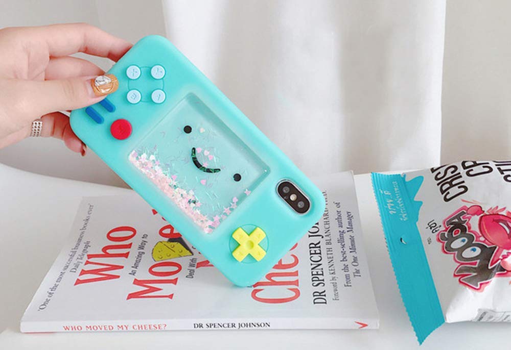 UnnFiko Squishy 3D Cartoon Game Case for iPhone 11 Pro Max - Soft Rubber Protective Cover with Creative Liquid Stars Design, Fun Play Case for Girls & Women (Blue) - Perfect for Gaming, Daily Use & Gift Giving
