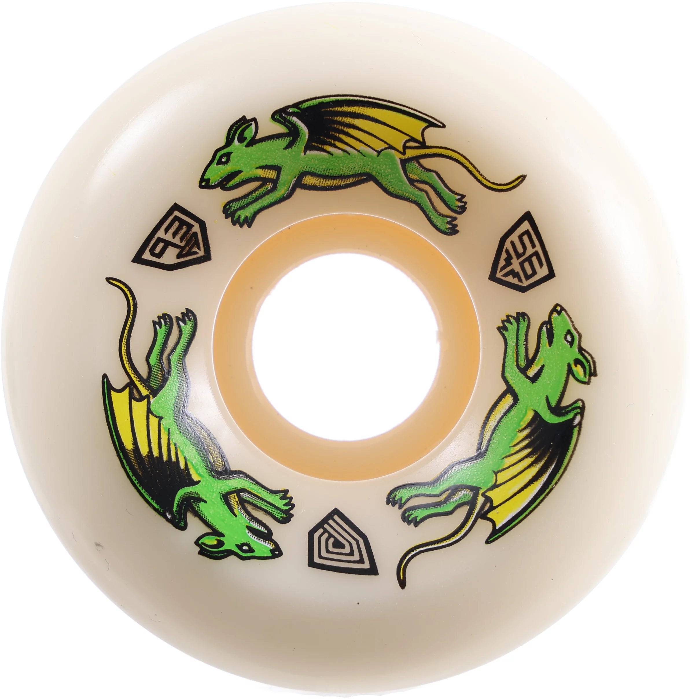 Powell Peralta Dragon Formula Nano Rat Wheels (97a) - High-Performance Skateboard Wheels for Street Skating and Tricks