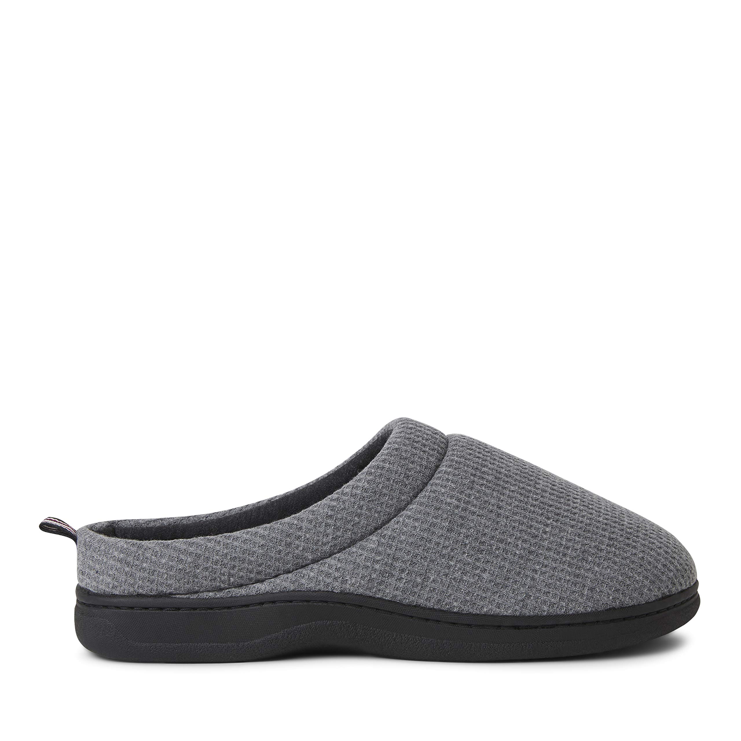 Dearfoams Women's Nathan Waffle Knit Clog Slippers - Soft Indoor/Outdoor House Shoes for Comfort & Support - Perfect for Home, Garden & Quick Errands