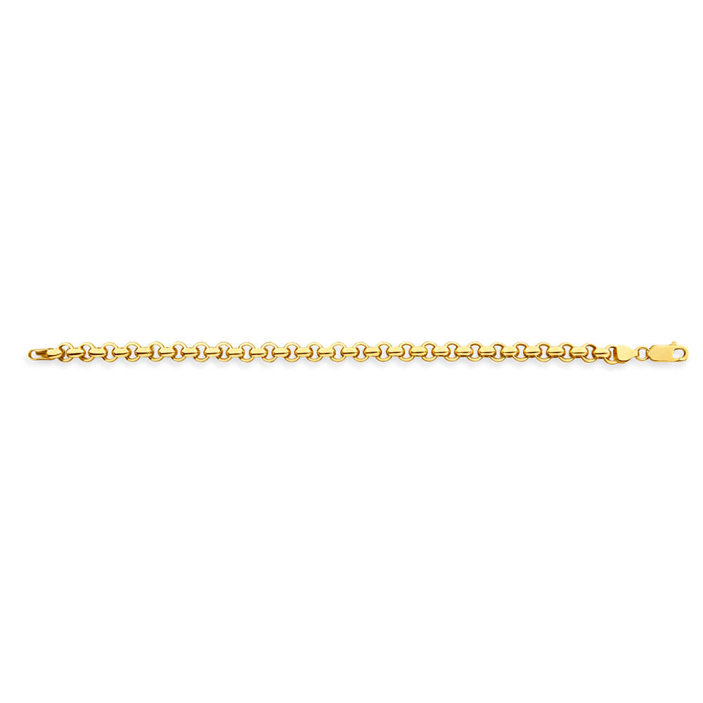 9ct Yellow Gold Silver Filled Belcher Bracelet for Women - Elegant Stackable Jewelry for Everyday Wear & Special Occasions