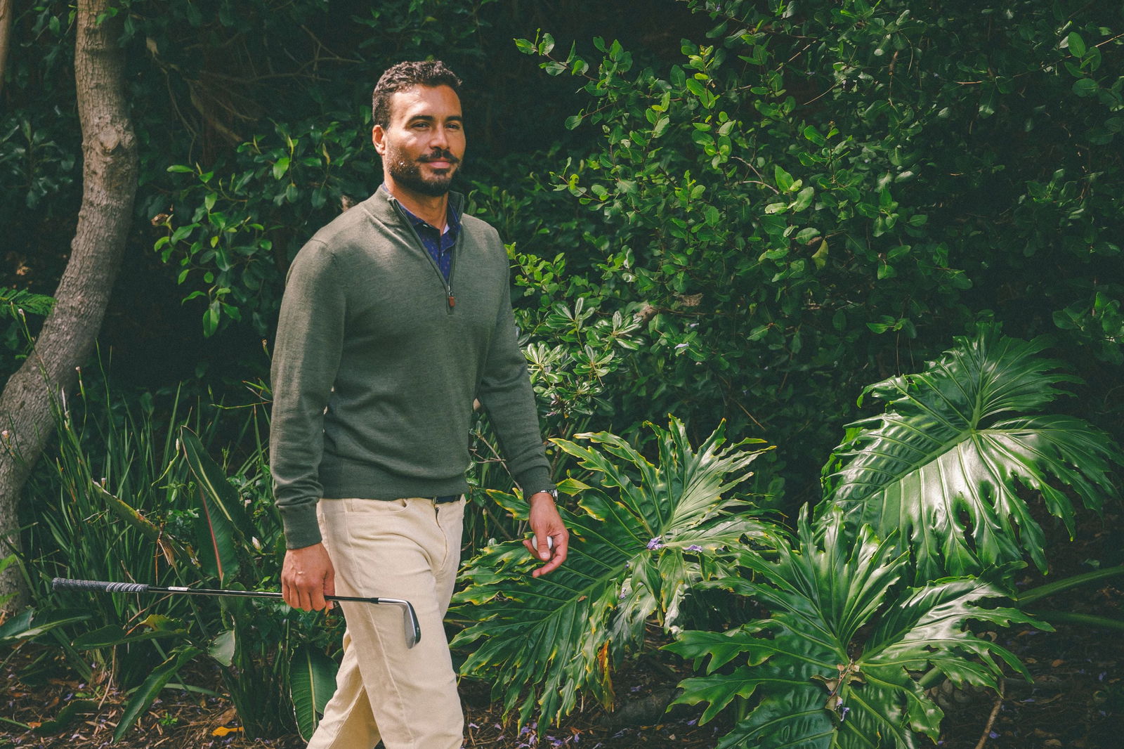 Premium Merino Wool Quarter Zip Sweater for Men - Lightweight & Breathable Pullover for Hiking, Travel & Outdoor Activities