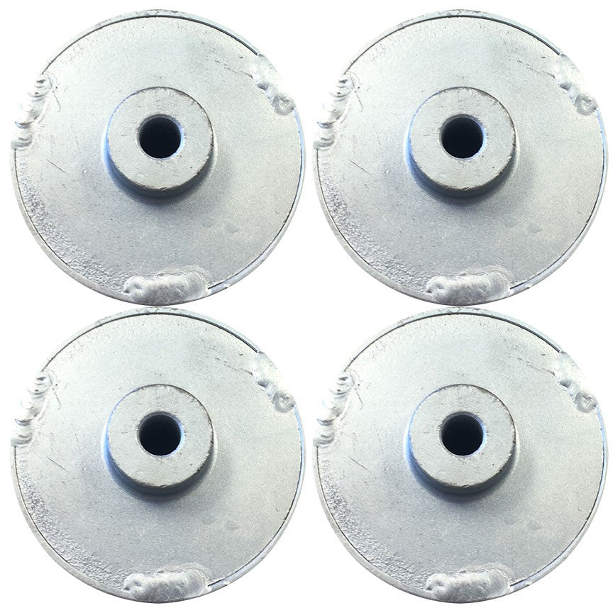 B&B Pipe Tools 3508 Stainless Steel Wheels Kit (4 Wheels) with Nuts and Bolts - Heavy Duty Replacement Wheels for Carts, Dollies, and Industrial Equipment