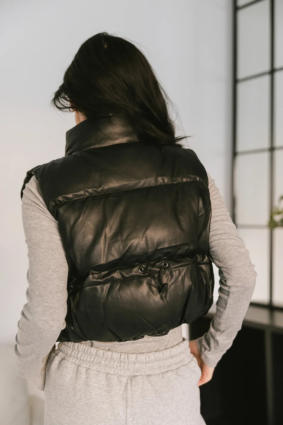 Elise Black Puffer Vest for Women - Lightweight Winter Jacket for Outdoor Activities, Hiking & Casual Wear - FINAL SALE