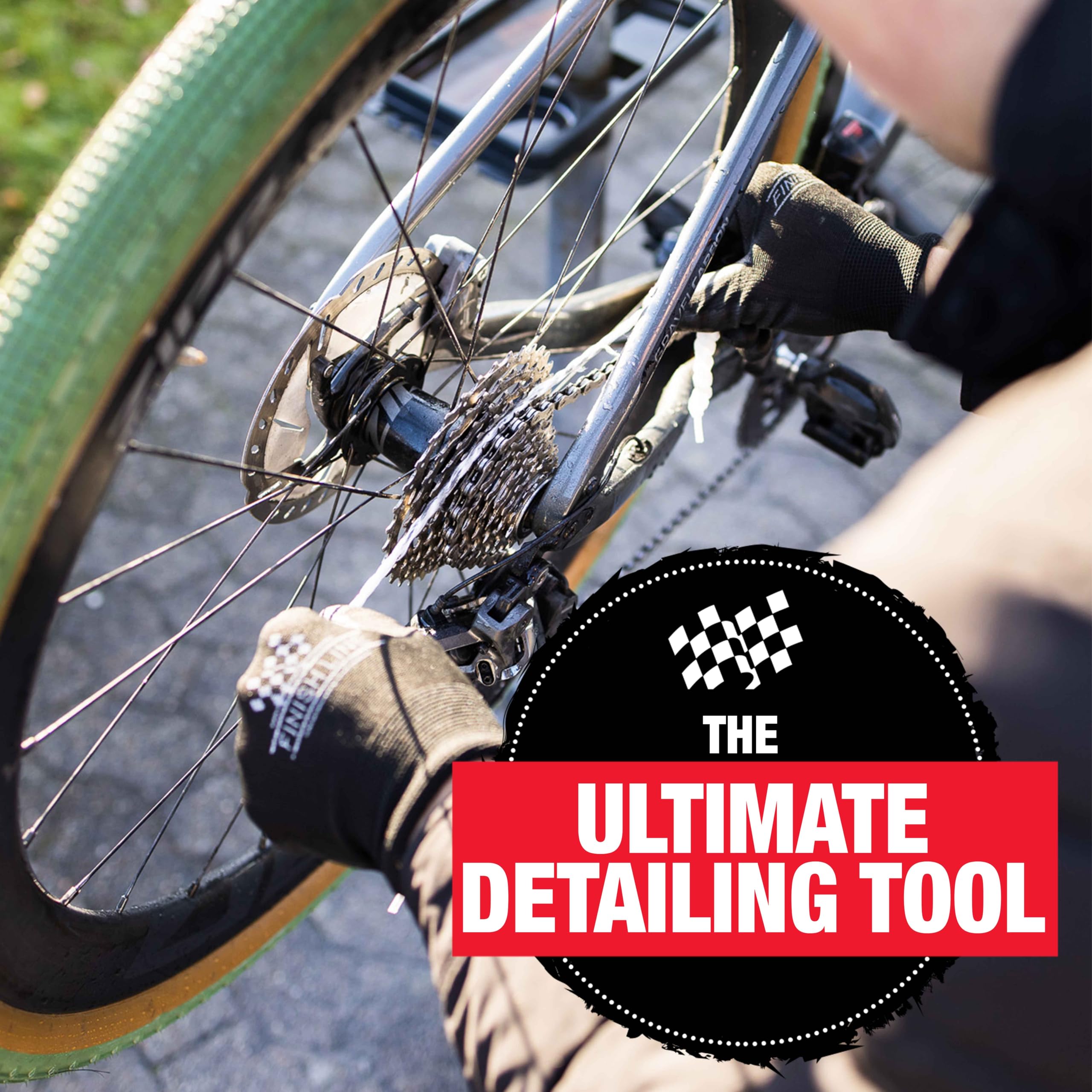 Finish Line Gear Floss - Premium Bike Cleaning Tool for Chains & Drivetrain | Ideal for Road & Mountain Bikes | Keeps Your Bike Running Smoothly